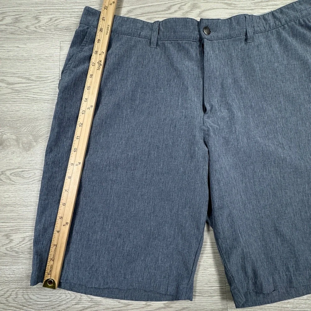 Adidas Men's Golf Shorts Ultimate365 Heathered Blue Size 40 Stretch Performance